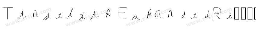 Tinseltip ExpandedRe字体转换